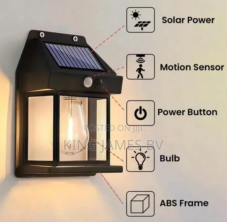 Solar Filament Sensor Wall Light – Energy Saving Elegant Lighting