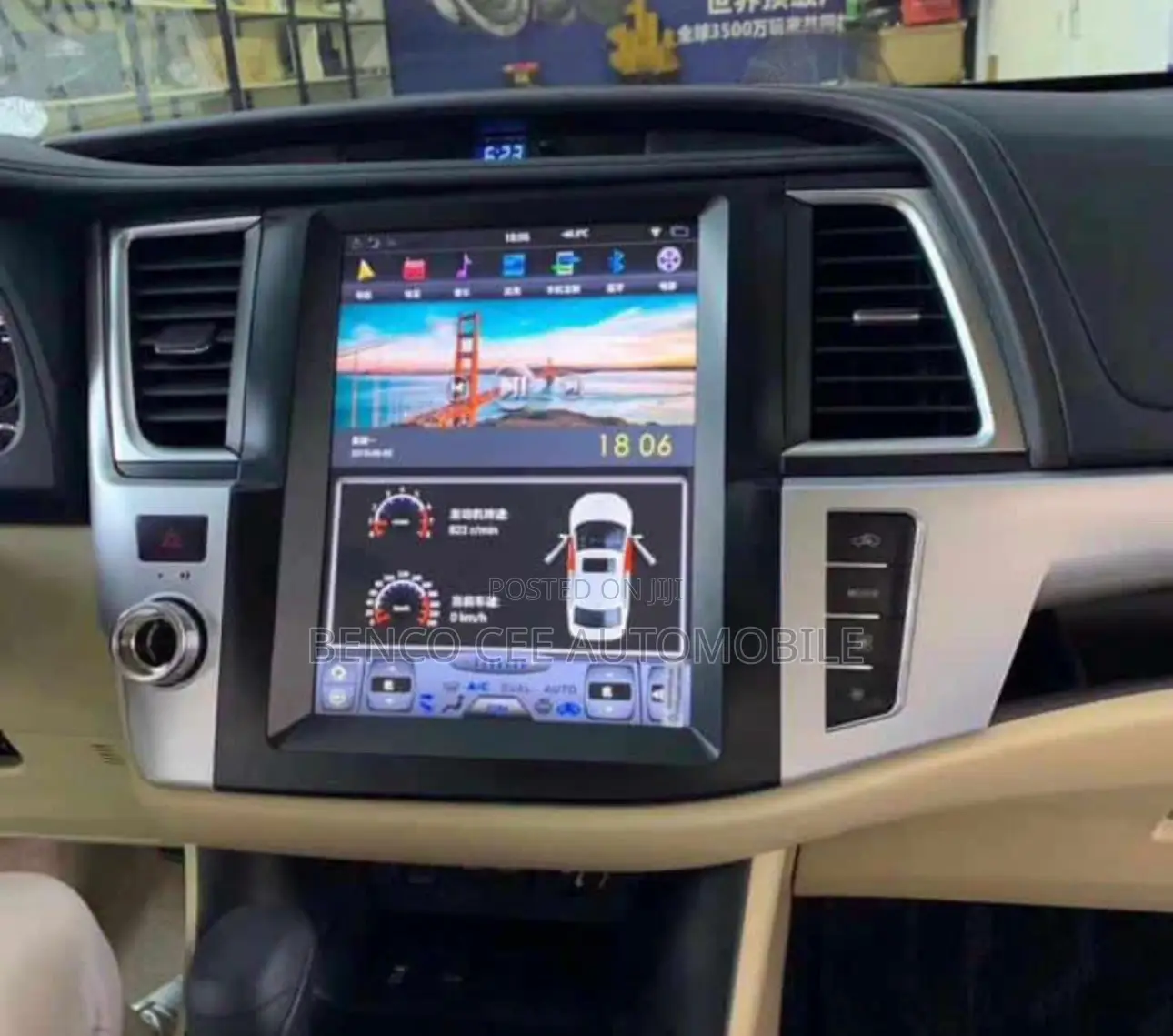 Original Android Screen for Toyota Highlander 2014 to 2019