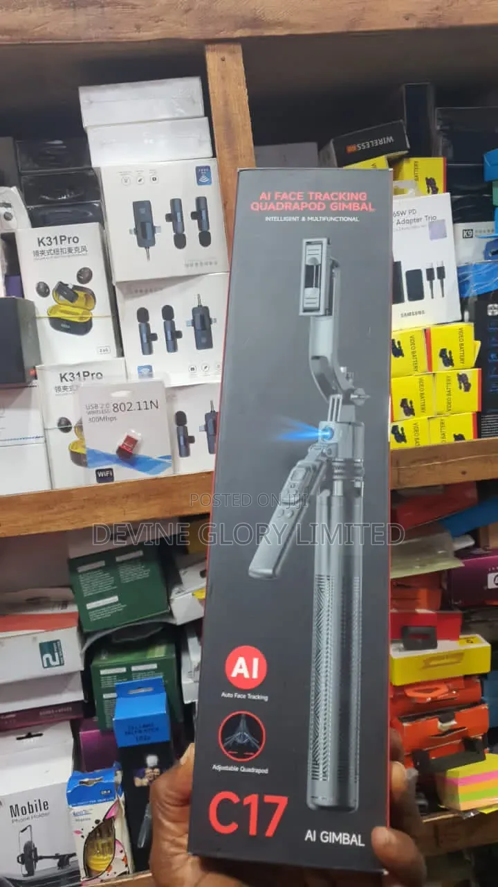 C17 Ai Face Tracking Tripod Gimbal Selfie Stick 1.63m