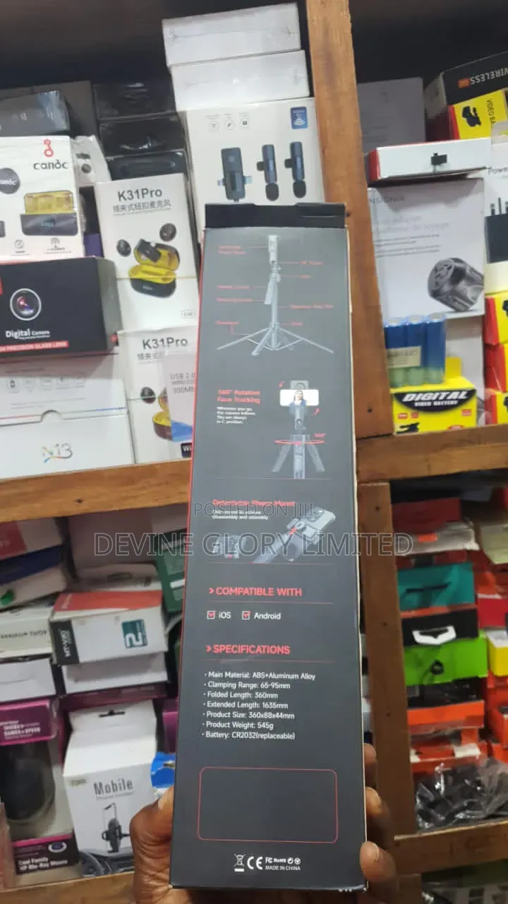 C17 Ai Face Tracking Tripod Gimbal Selfie Stick 1.63m