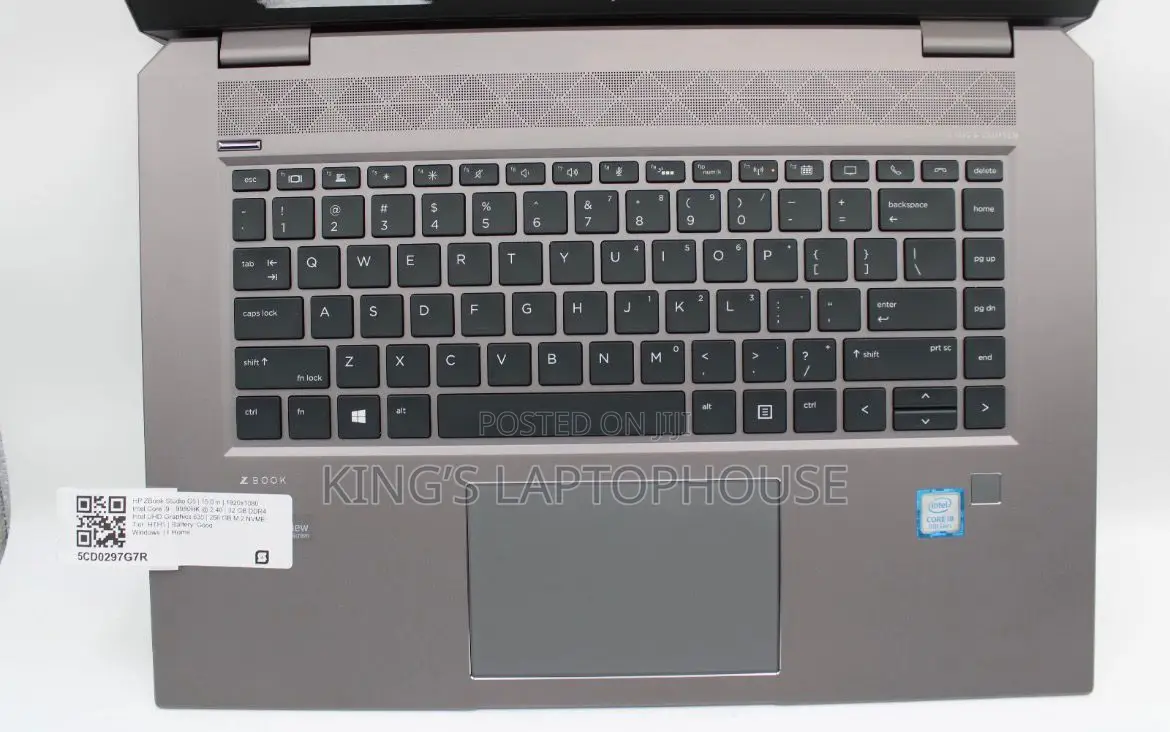 Laptop HP ZBook Studio G5 32GB Intel Core i9 SSD 256GB