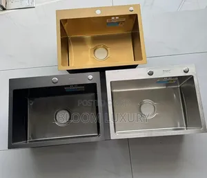 Gold/Black/Satin Kitchen Sink