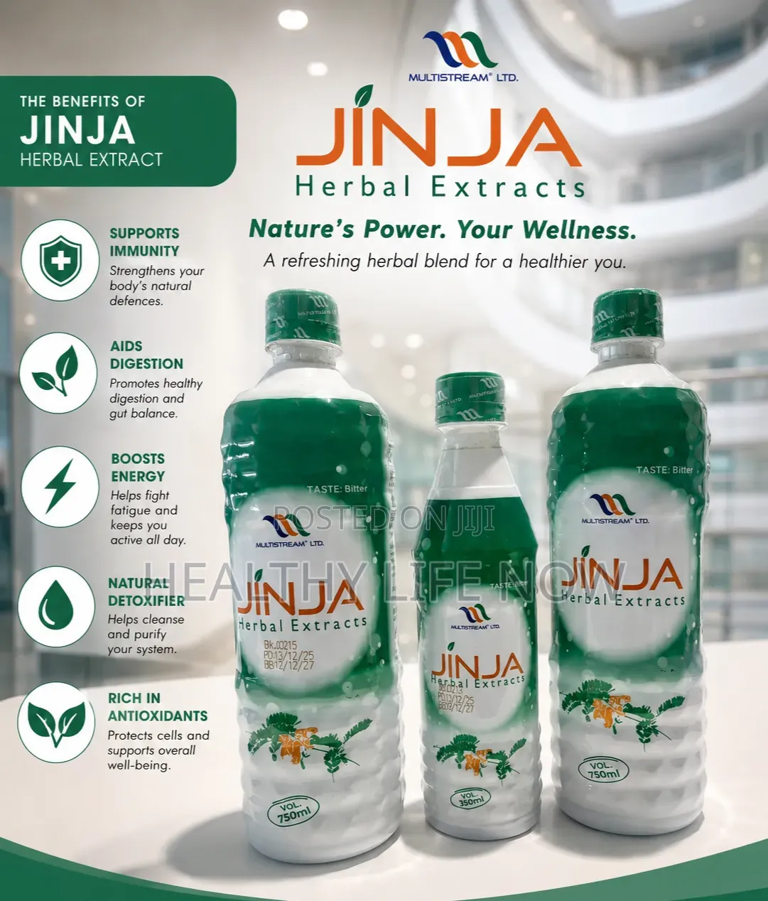 Jinja Promote Cardiovascular Health and Rich in Natural Antioxidants
