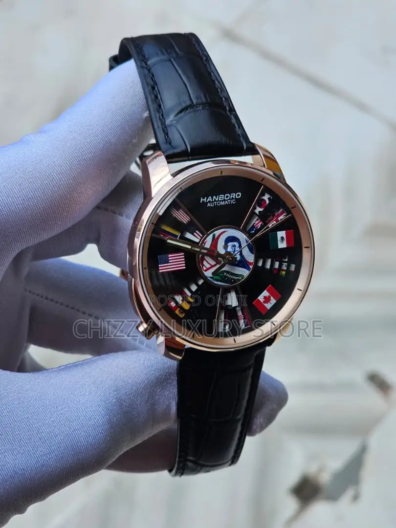 Hanboro Authentic Quality Luxury Men Automatic Engine Wristwatch