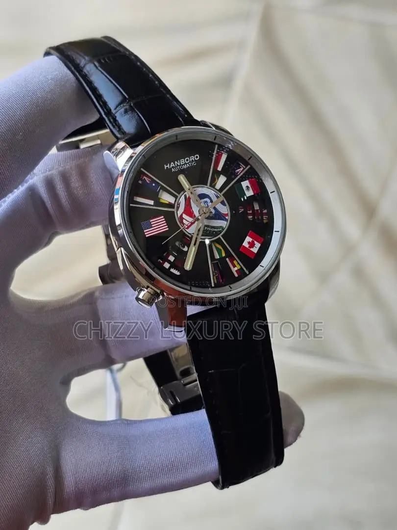 Hanboro Authentic Quality Luxury Men Automatic Engine Wristwatch
