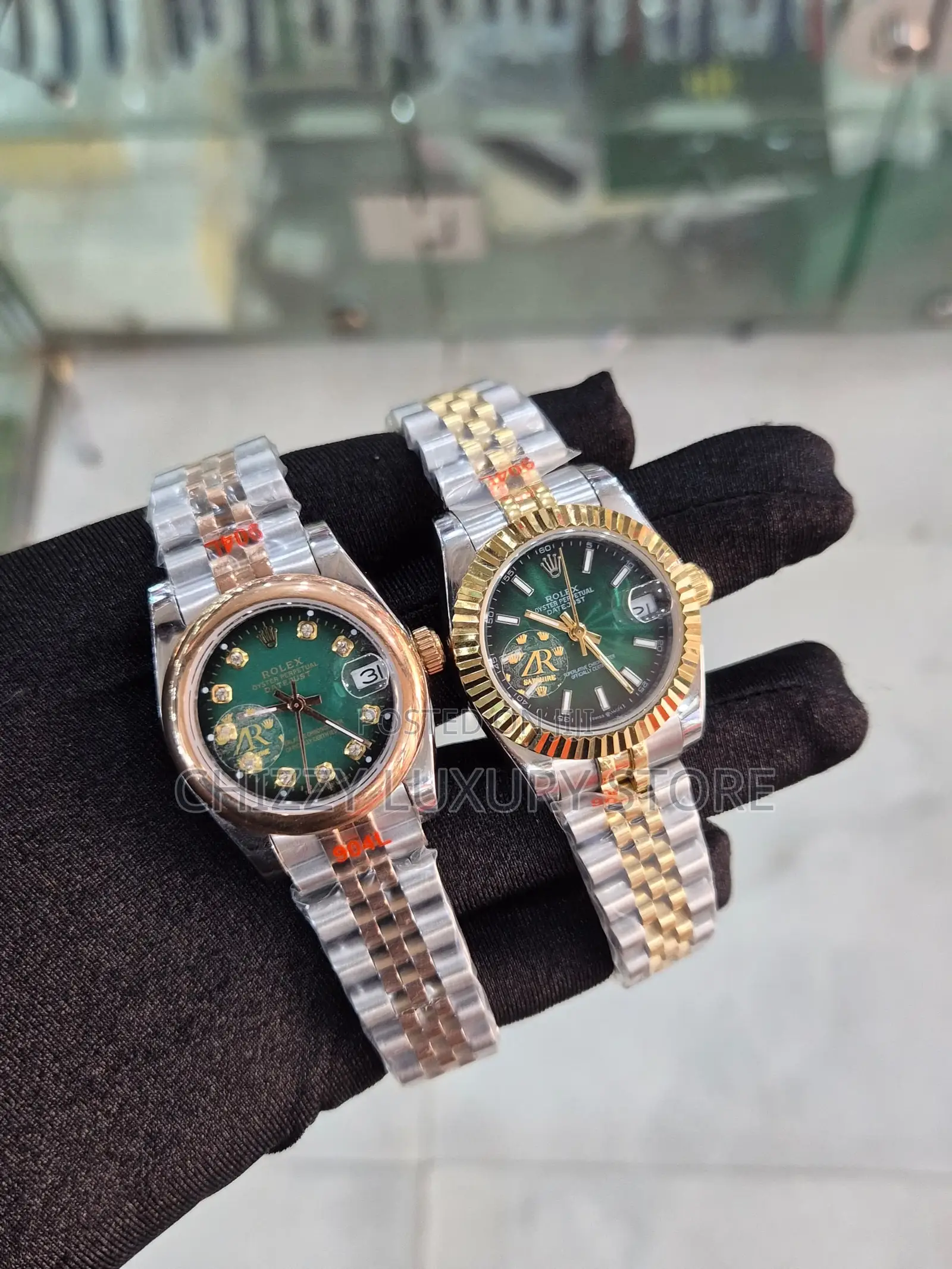 Rolex Authentic Quality Luxury Ladies Chain Strap Wristwatch