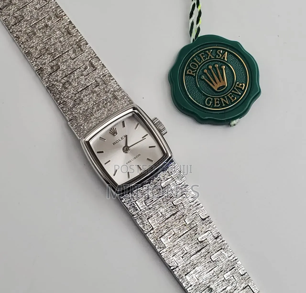 Replica Rolex Female Watch Silver Chain Strap - Quartz
