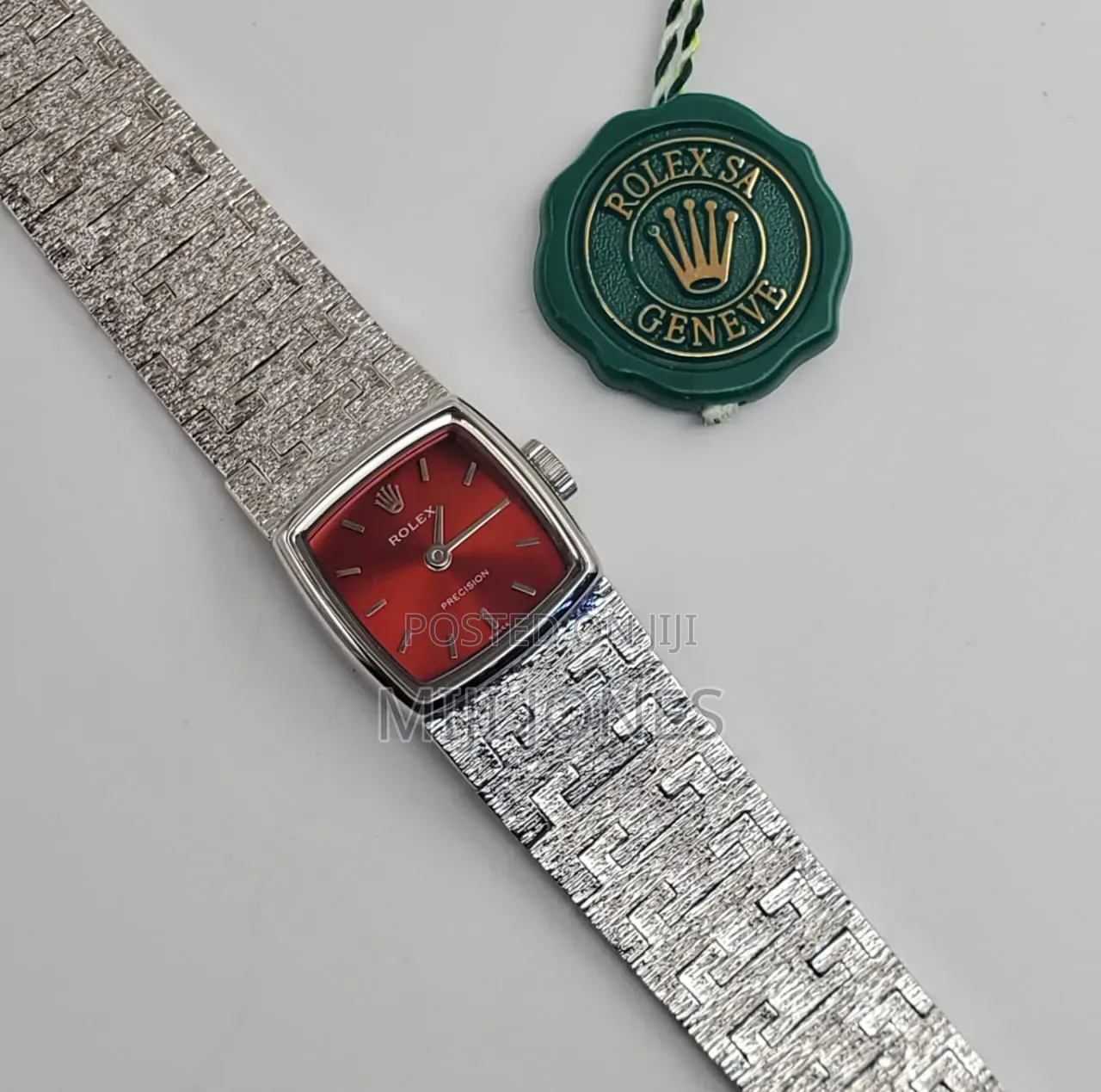 Replica Rolex Female Watch Silver Chain Strap - Quartz