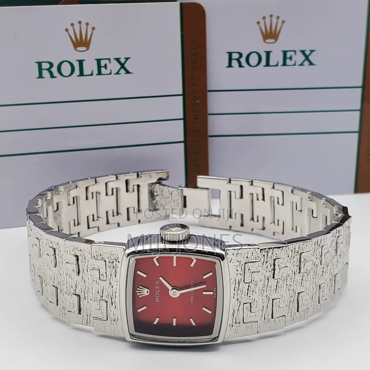 Replica Rolex Female Watch Silver Chain Strap - Quartz