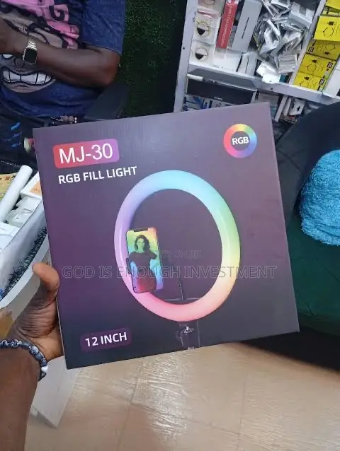 Right Light Led 12 Inch With Mini 15 Colors Selfie Video Lamp Light