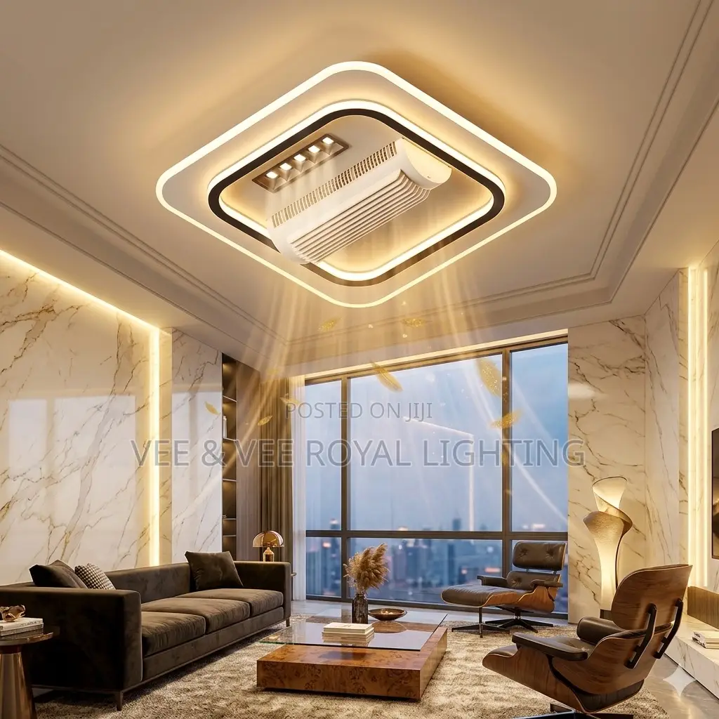 Ac Fan Light + Remote Control - For Living Room, Bedroom, Waiting Room