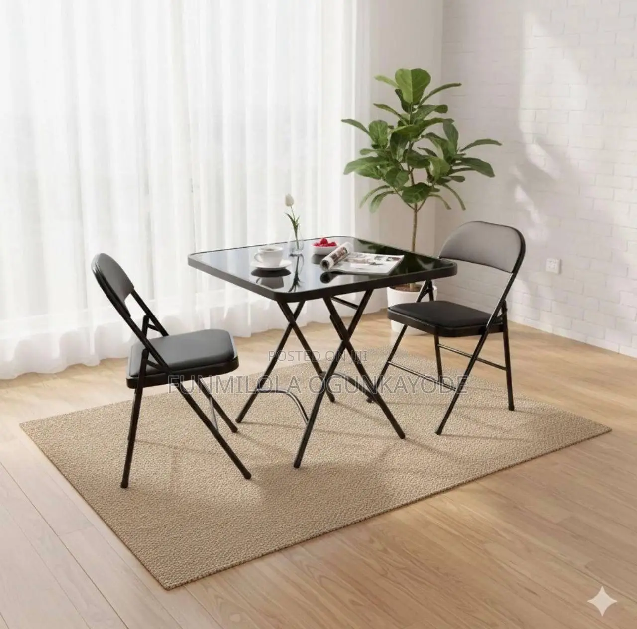Quality Table and 2 Chairs