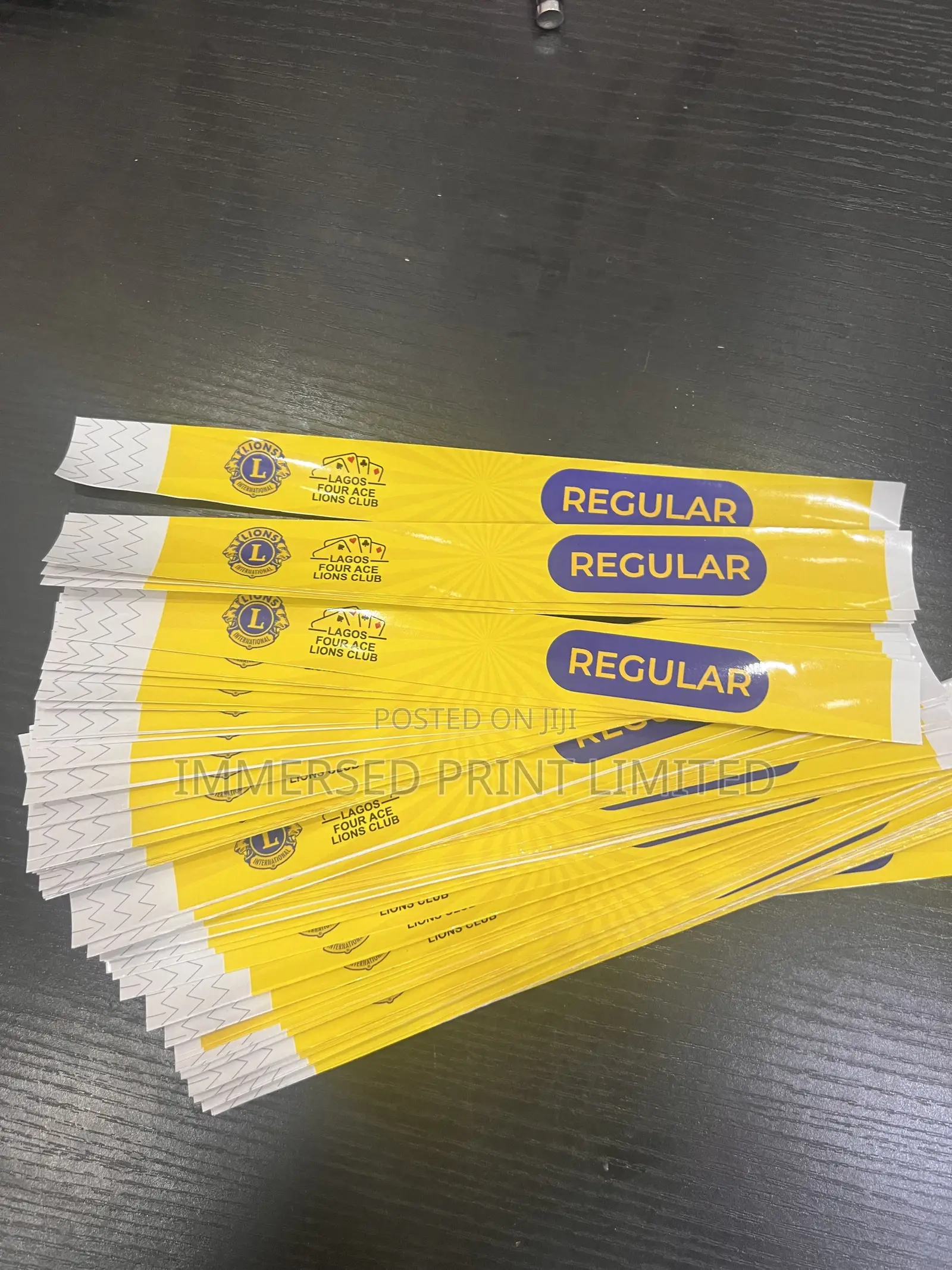 Full Color Wrist Tags Within 24hours