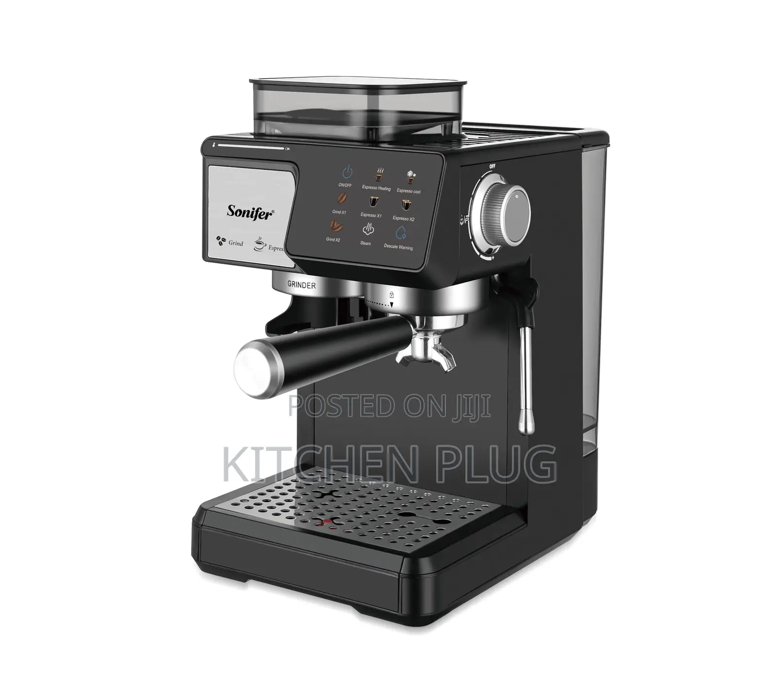 Sonifer Sf – 3589 Espresso Coffee Machine Steam Froths Milk Easily.