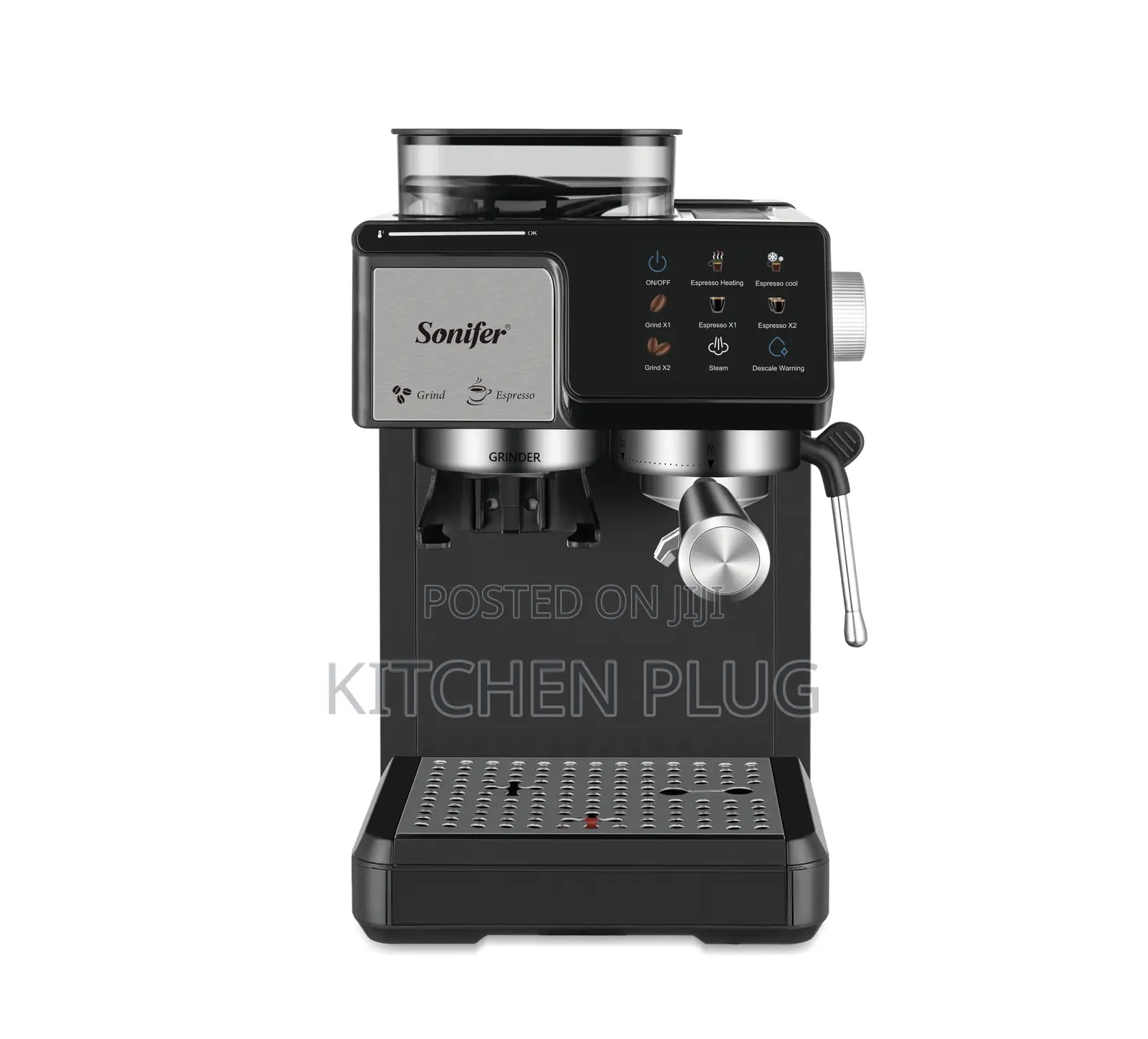 Sonifer Sf – 3589 Espresso Coffee Machine Steam Froths Milk Easily.