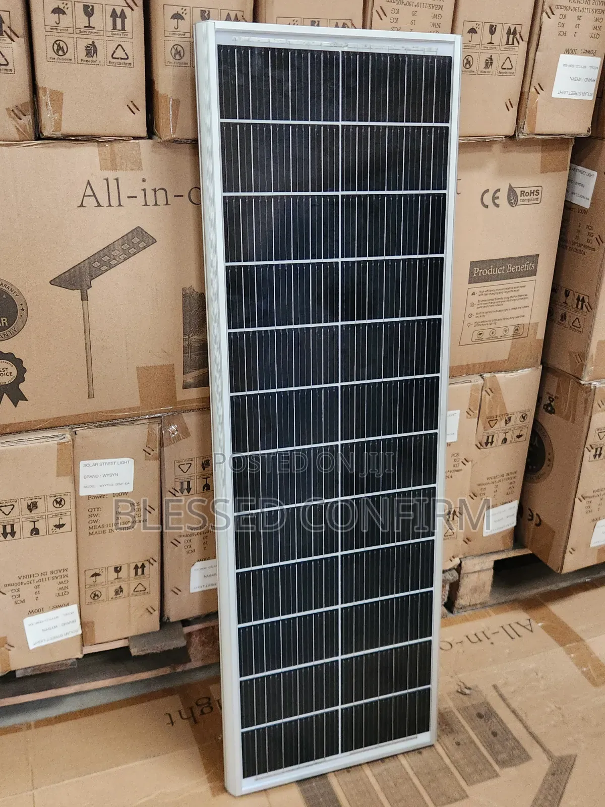 100w All in One Industrial Solar Treet Light 10 Eyes
