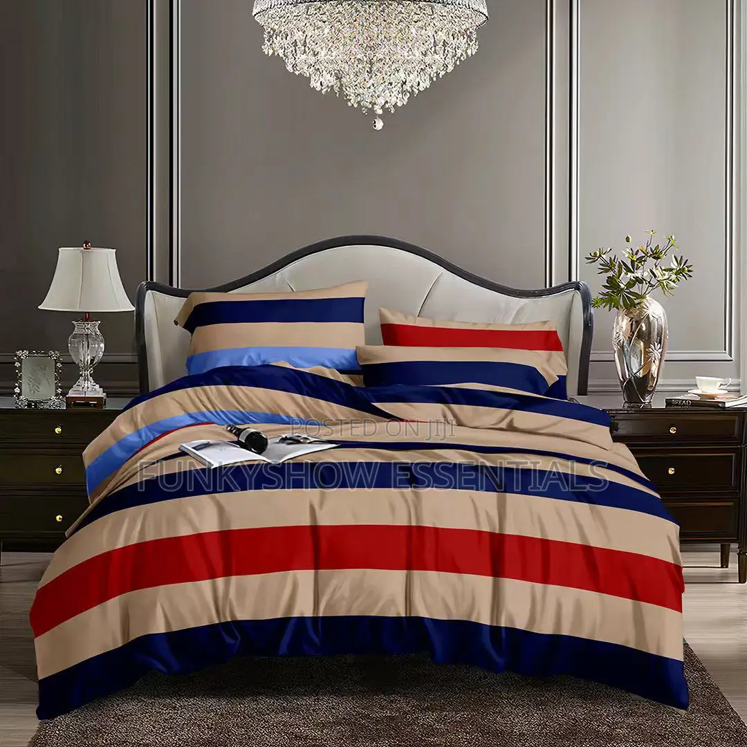 Luxury Cotton Bedsheet 4x6 With 2 Pillowcase