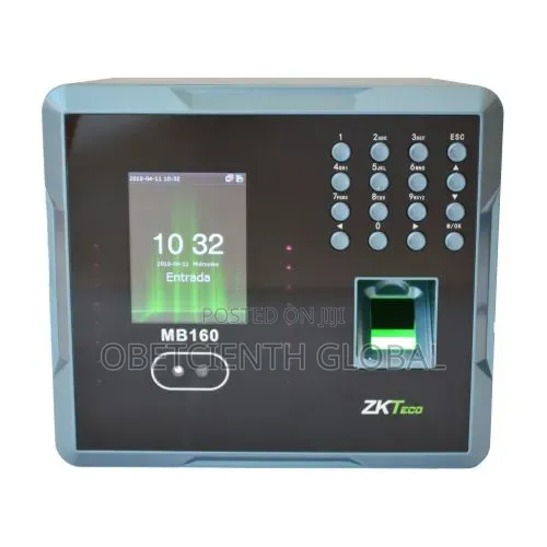 Zkteco Mb160plus Fingerprint Time Attendance Terminal