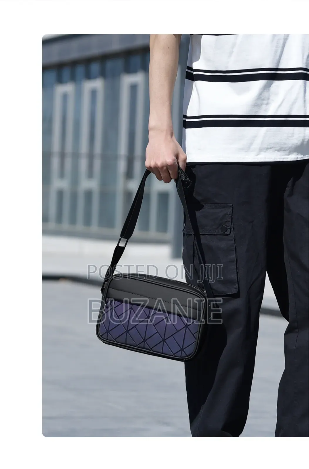 Water Resistant Crossbody Bag Men Fashionable Messenger Bag