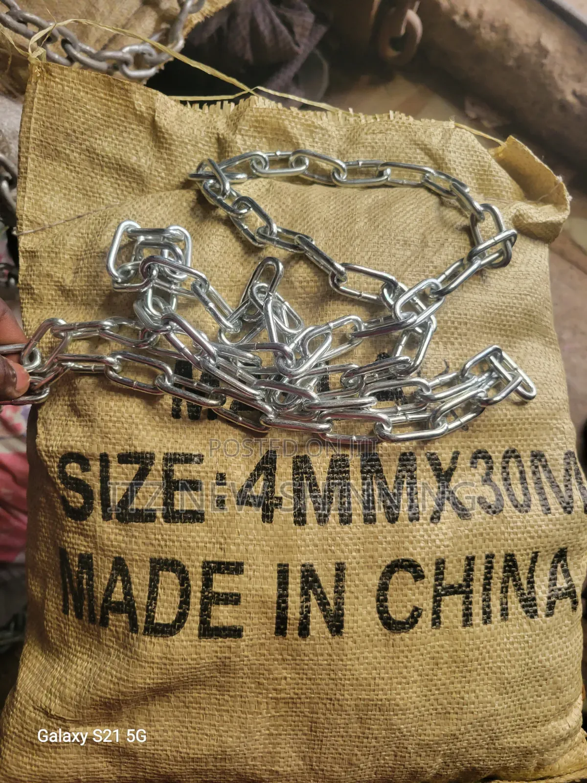 4mm Galvanized Steel Chain