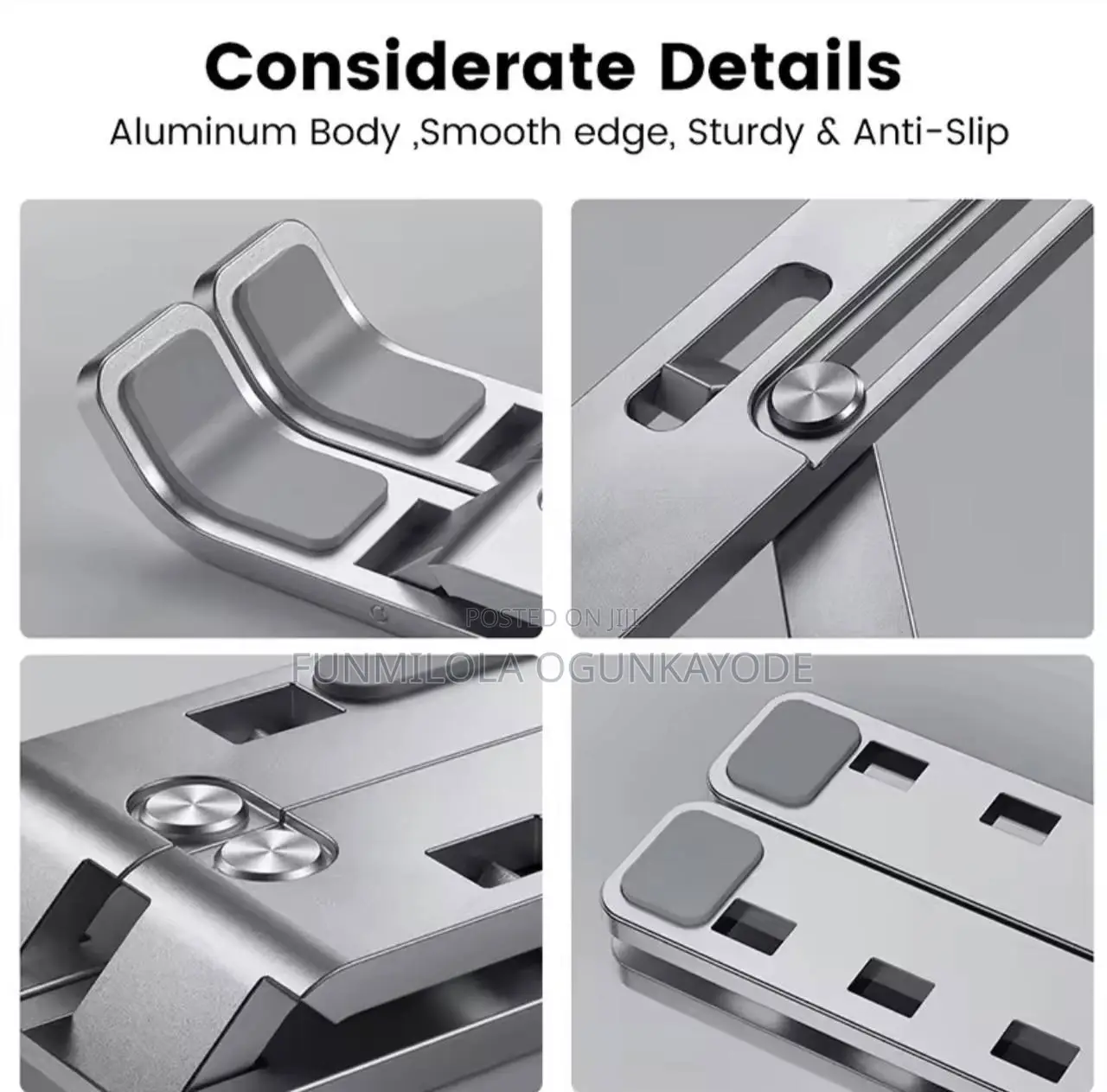 Adjustable Aluminum Laptop Stand Foldable