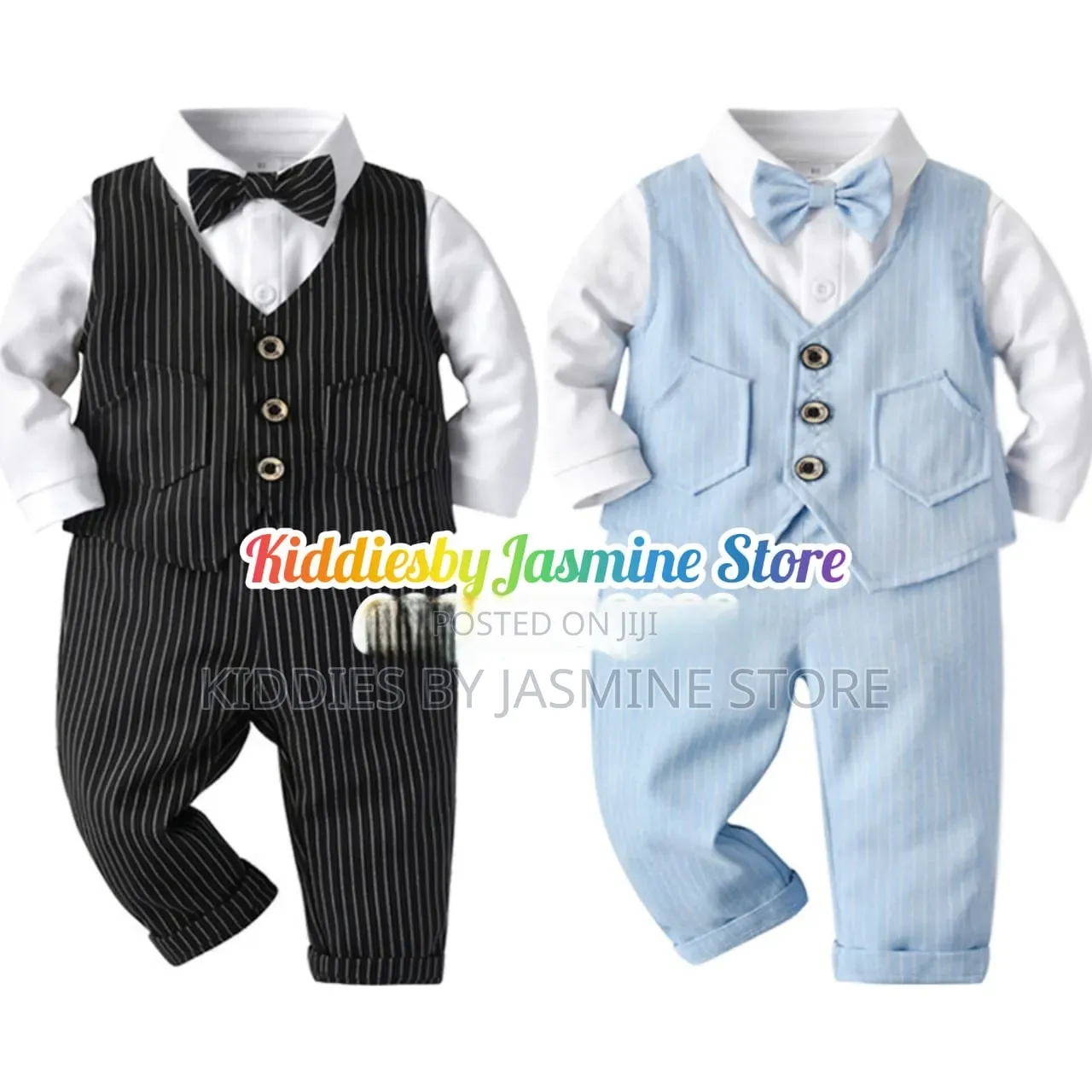 Boy Suits, Waistcoat Suspenders Set