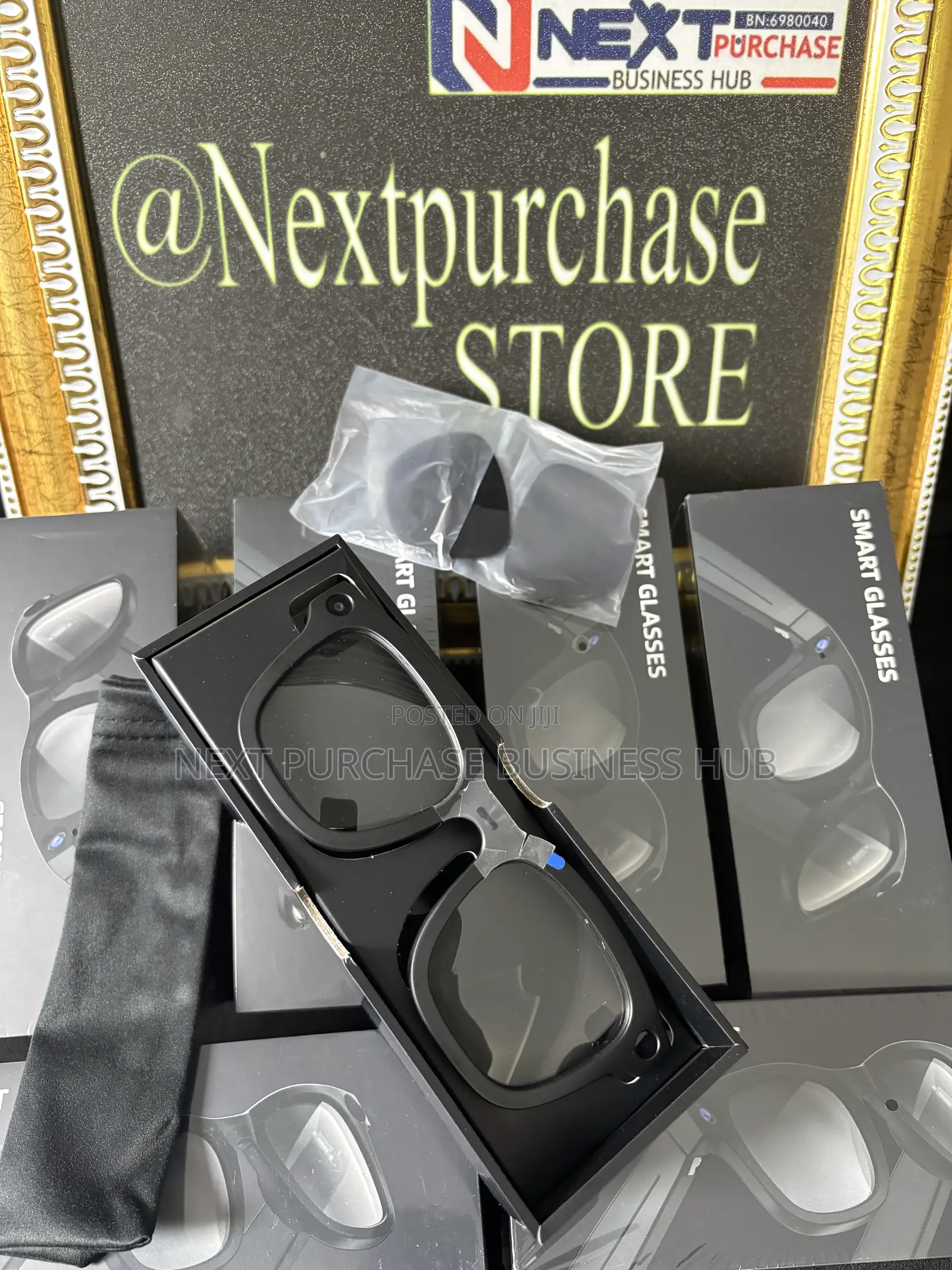 E03i Ai Smart Camera Glasses 2 in 1 Lens Black and Transparent