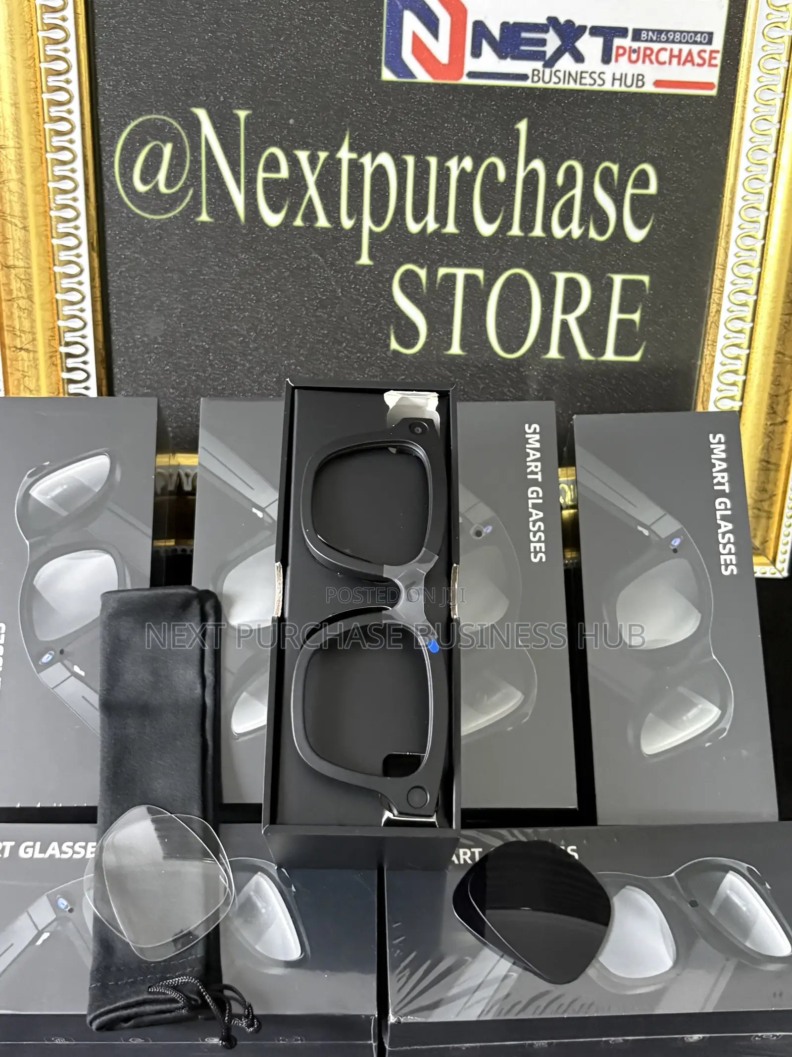 E03i Ai Smart Camera Glasses 2 in 1 Lens Black and Transparent