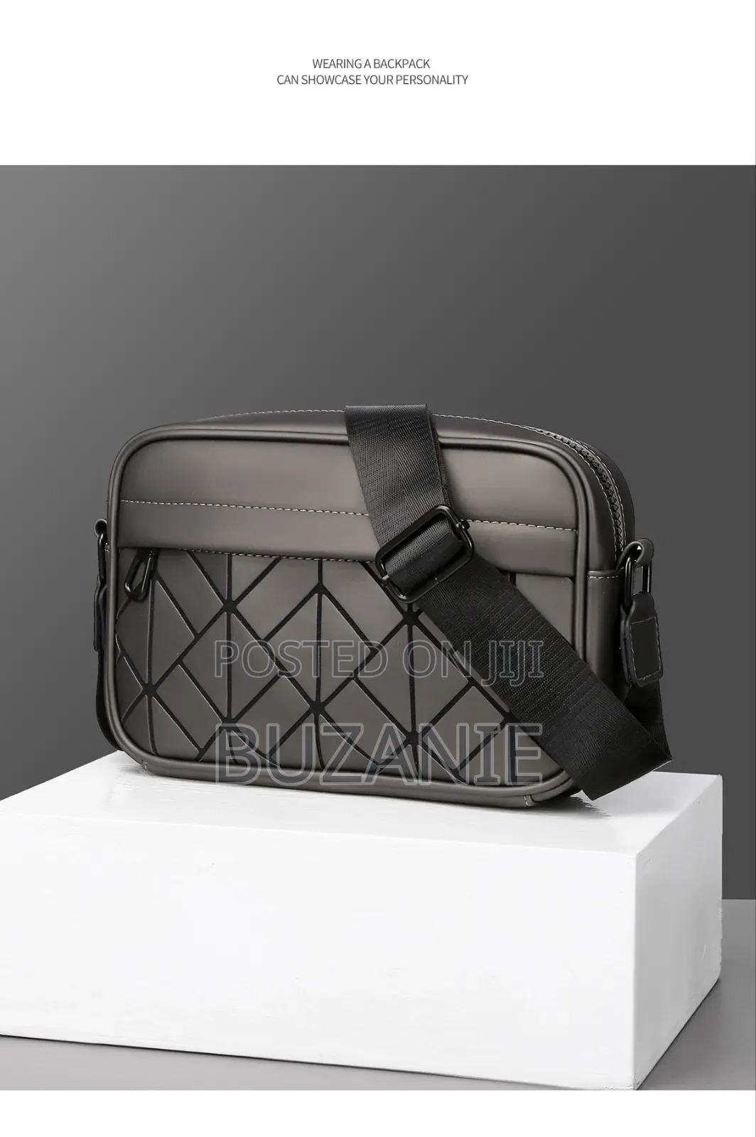 Grey Premium Crossbody Bag Unisex Latest Messenger Bag