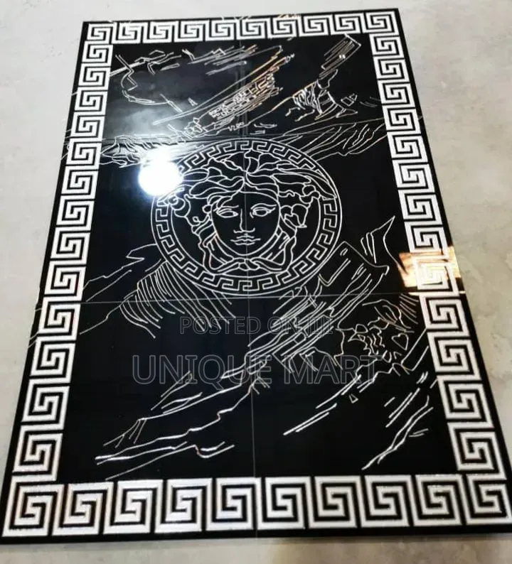 Quality Center Decor Floor Sets. Black Versace Design, by 6sets