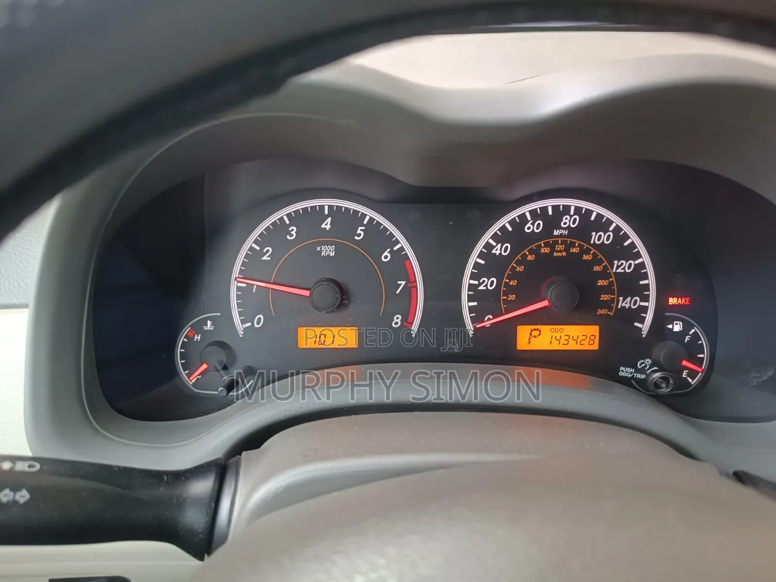 Toyota Corolla 2010 Gold