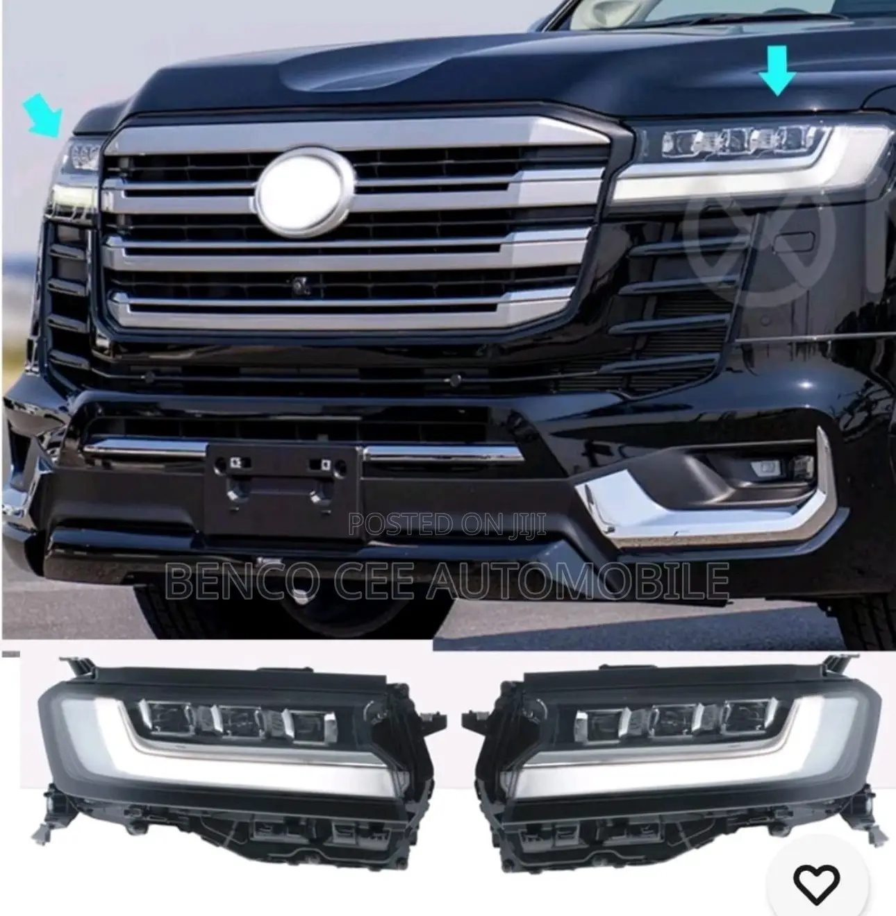 Original Headlights for Toyota Land Cruiser 2022 to 2026