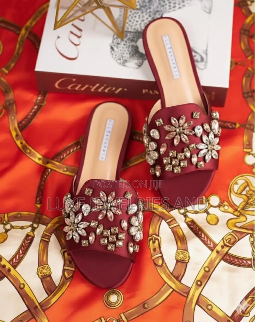 Beautiful Rhine Stone Slippers for Ladies