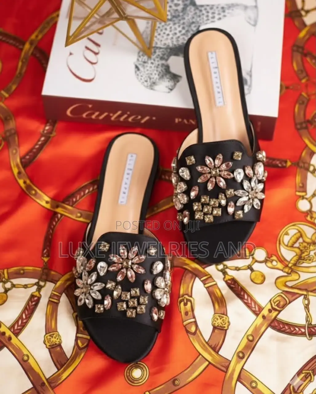 Beautiful Rhine Stone Slippers for Ladies