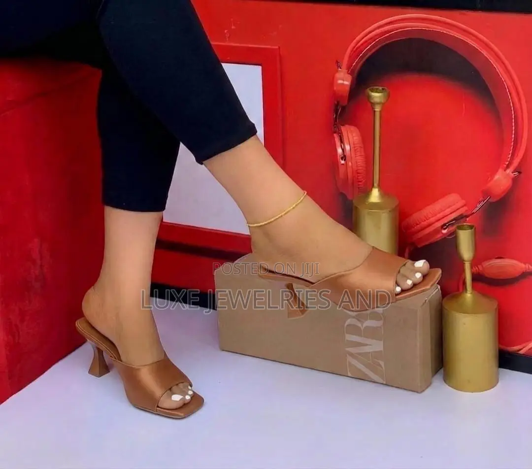 Quality Zara Mule Heel Slippers