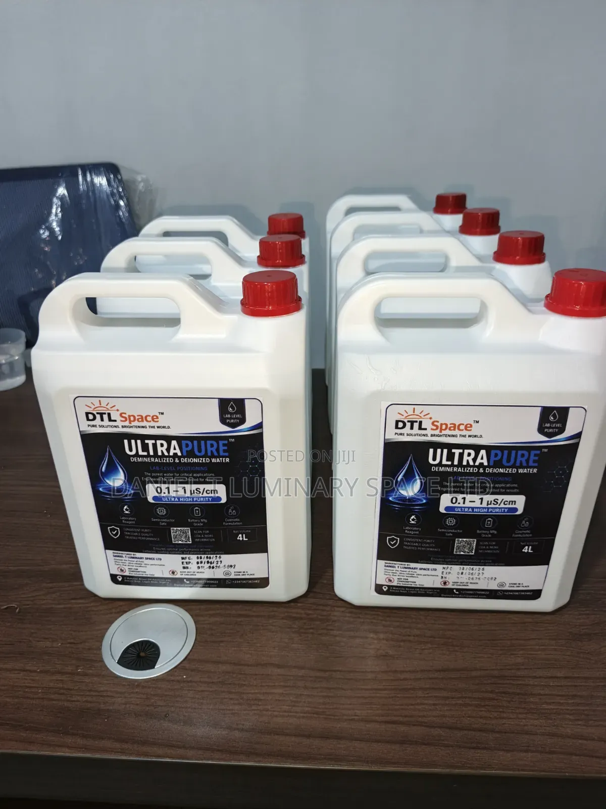 Laboratory Distilled Deionized Water – Ultra Pure / Analytical Grade