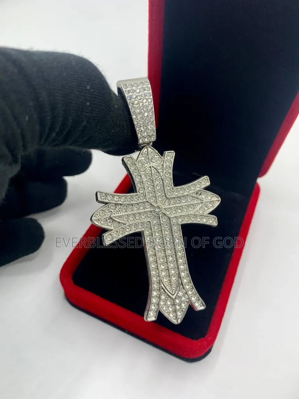 Zirconias Cuban Neck Chain and Pendant