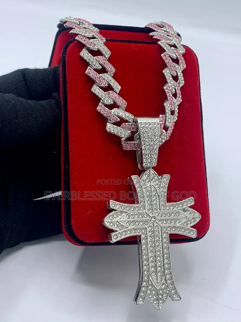 Zirconias Cuban Neck Chain and Pendant