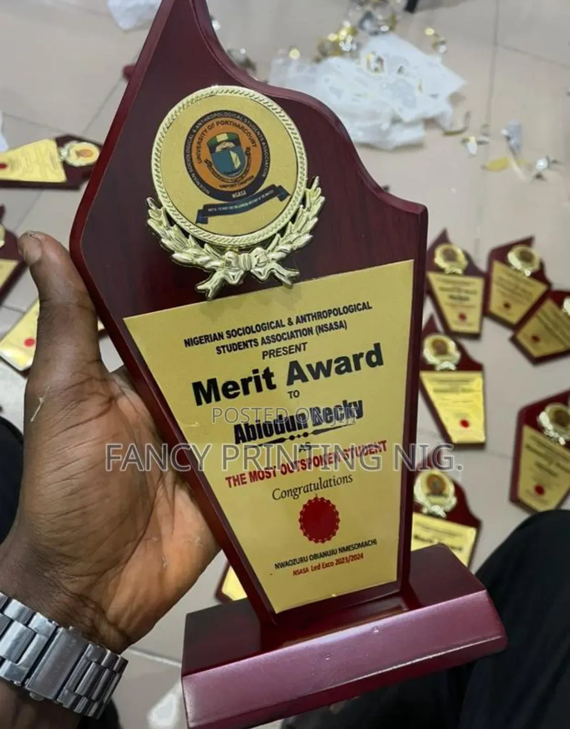 Custom Wooden Award Plaque | Recognition Appreciation Plaques