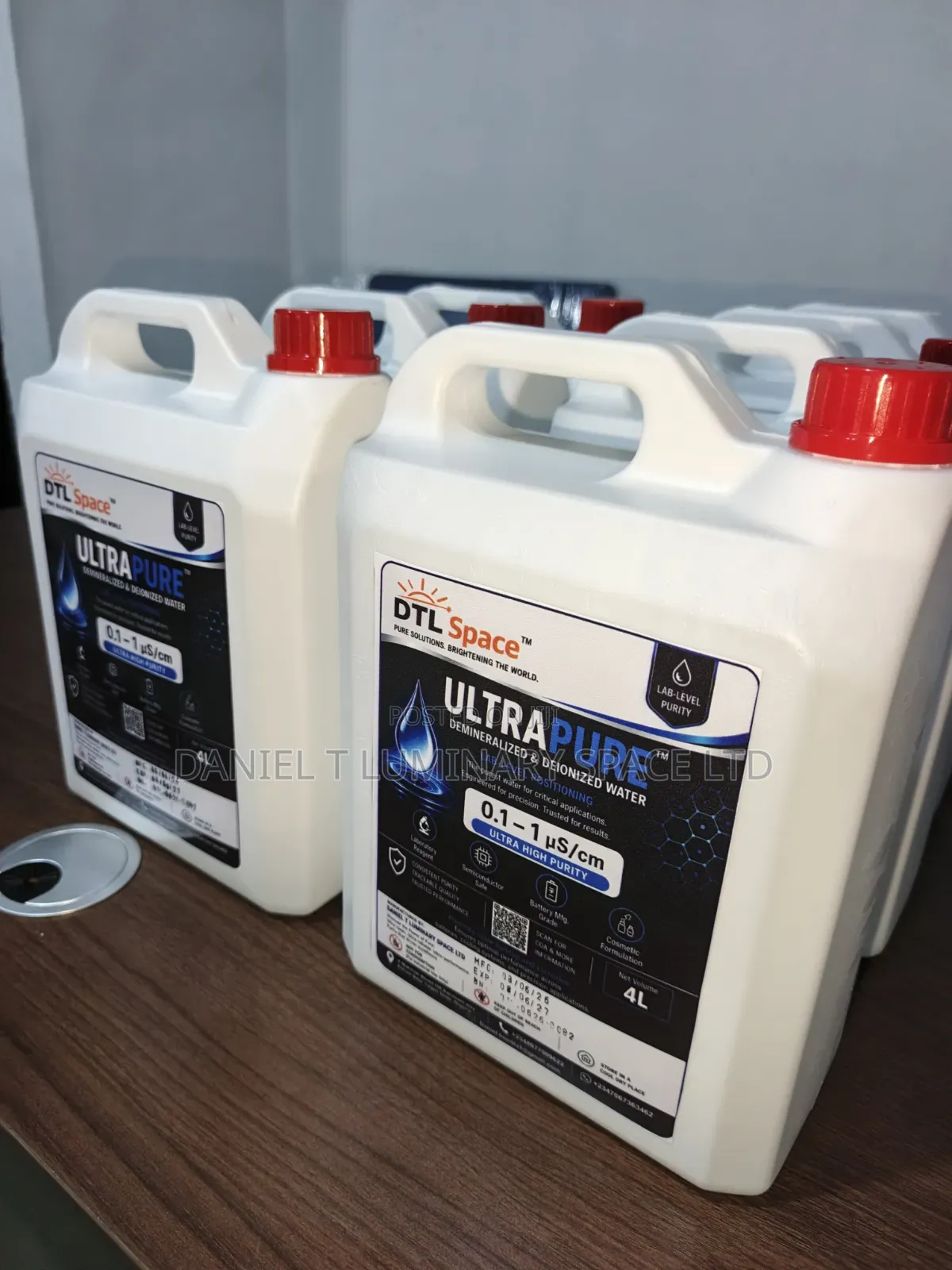 4l Cosmetic Grade Distilled Water – For Skincare, Cream, Soap Products