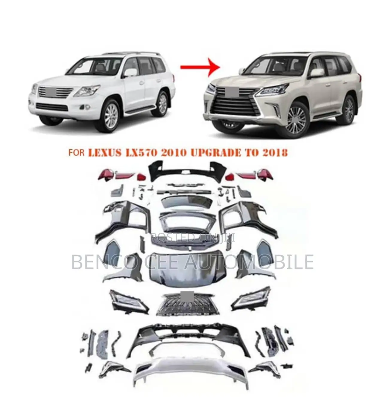 Original Upgrade Kit Available for Lexus Lx570 From Old Model to New