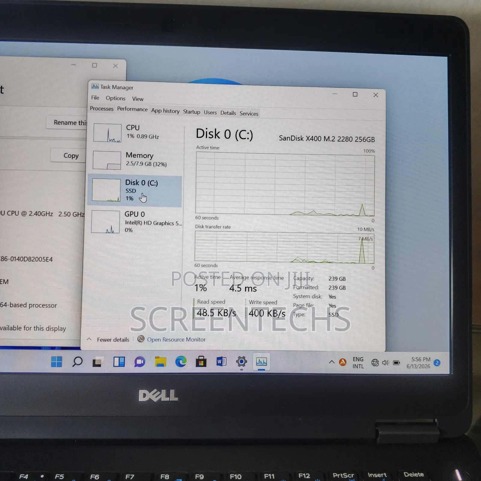Laptop Dell Latitude E7470 8GB Intel Core i5 SSD 256GB