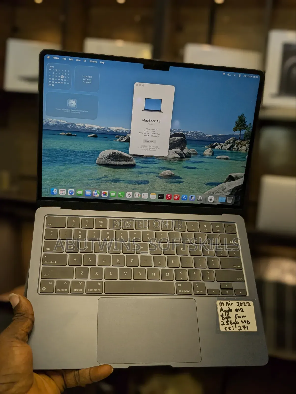 Laptop Apple MacBook Air 2022 M2 8GB Apple M2 SSD 256GB