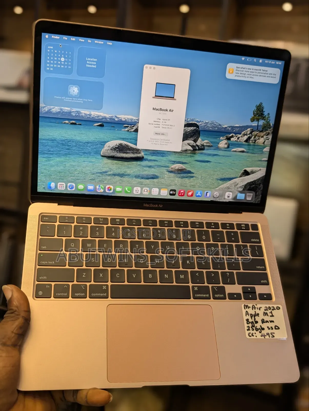 Laptop Apple MacBook Air 2020 M1 8GB Apple M1 SSD 256GB