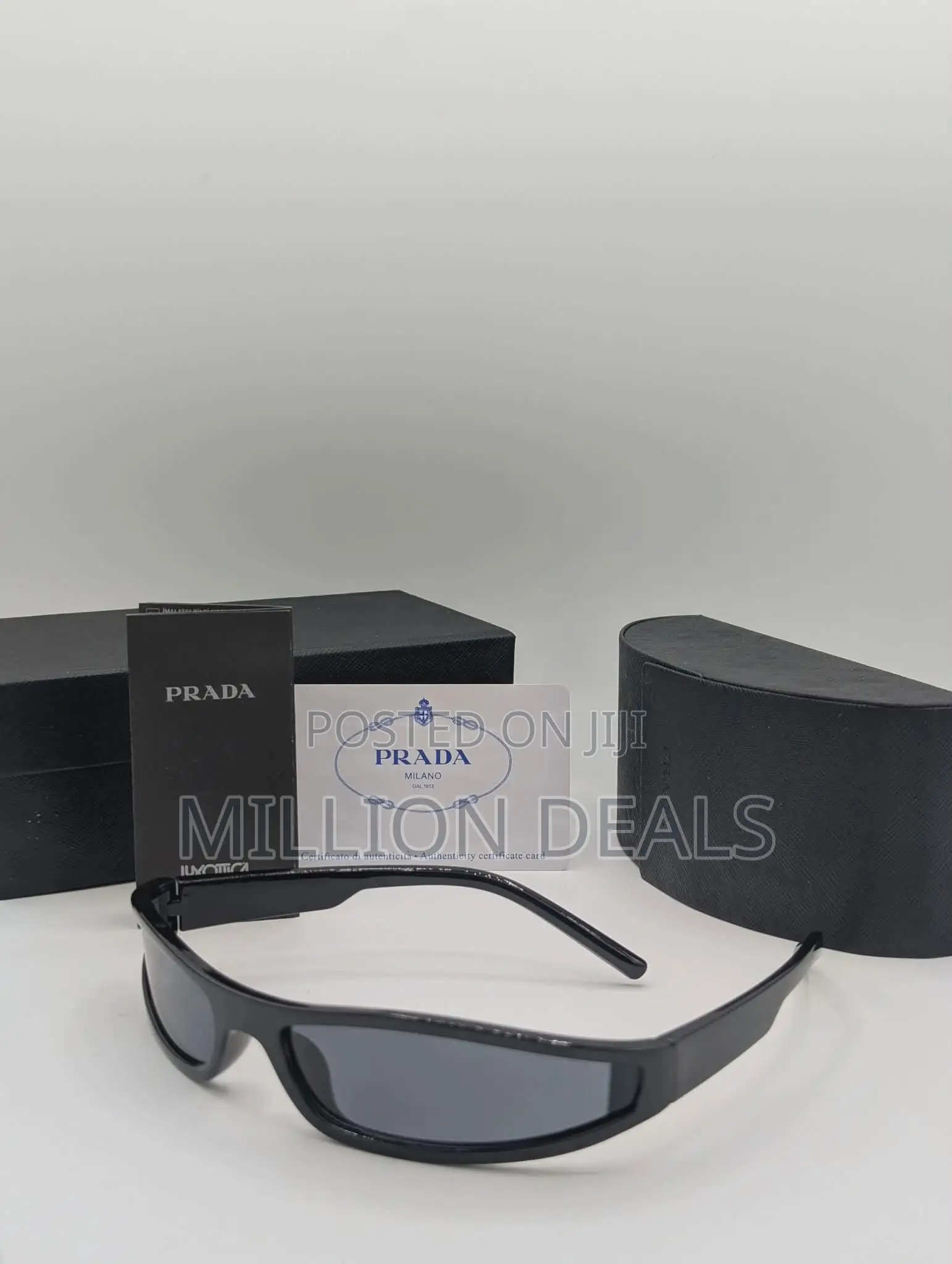 Curve Skinny Spider Wrap Up Black Men's Sunglasses