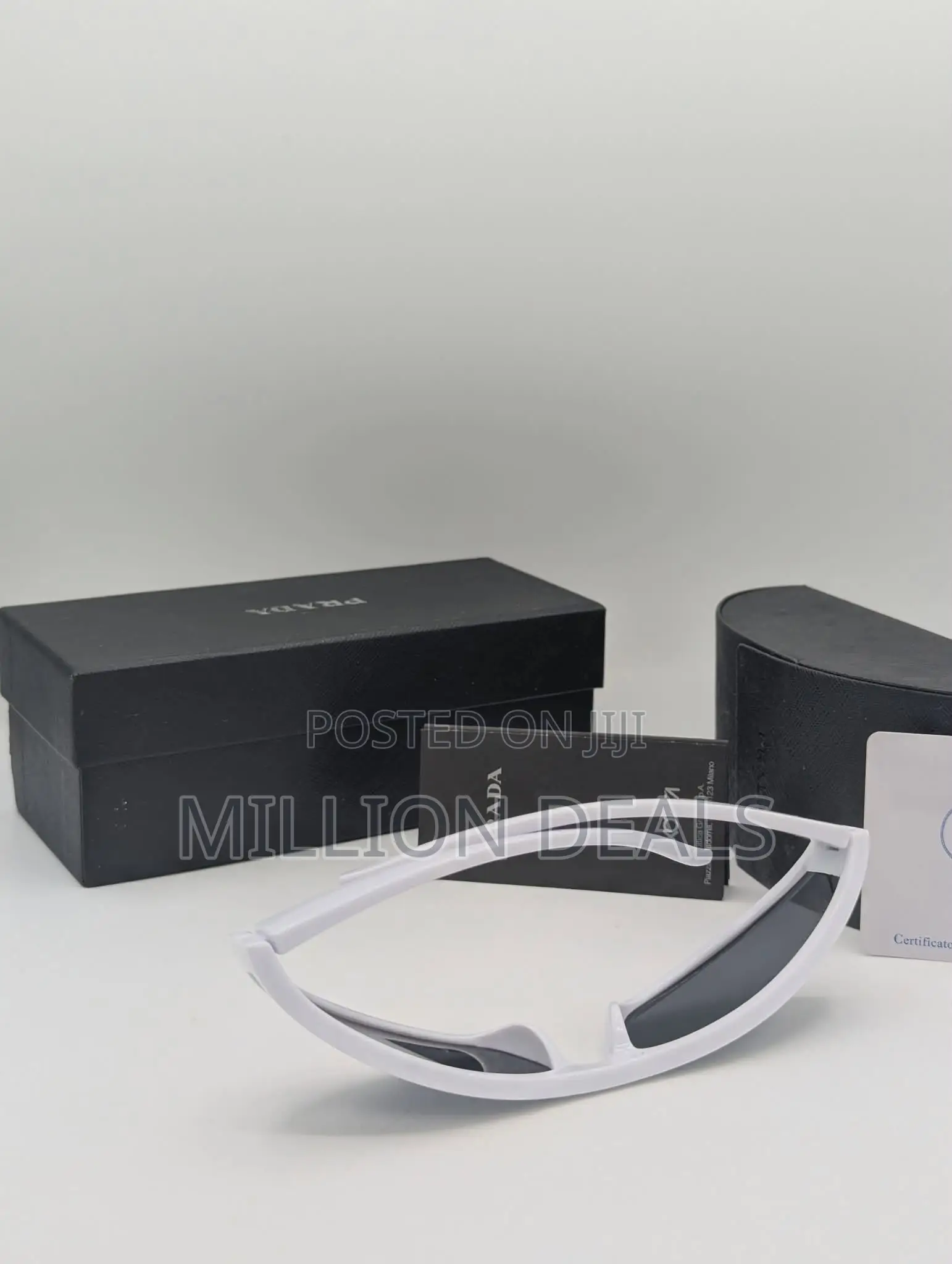 Curve Skinny Spider Wrap Up White Men's Sunglasses