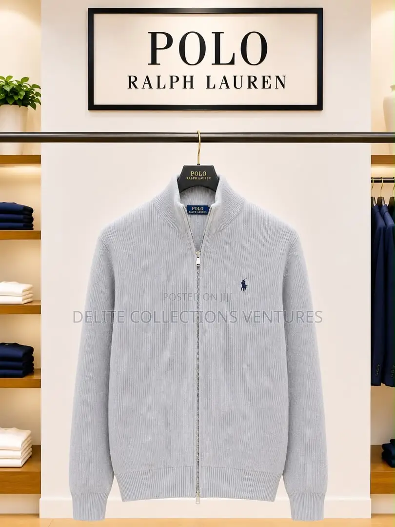 Classic *Polo Ralph* *Zip Up* Cardigan