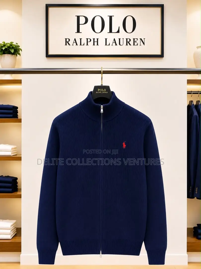 Classic *Polo Ralph* *Zip Up* Cardigan