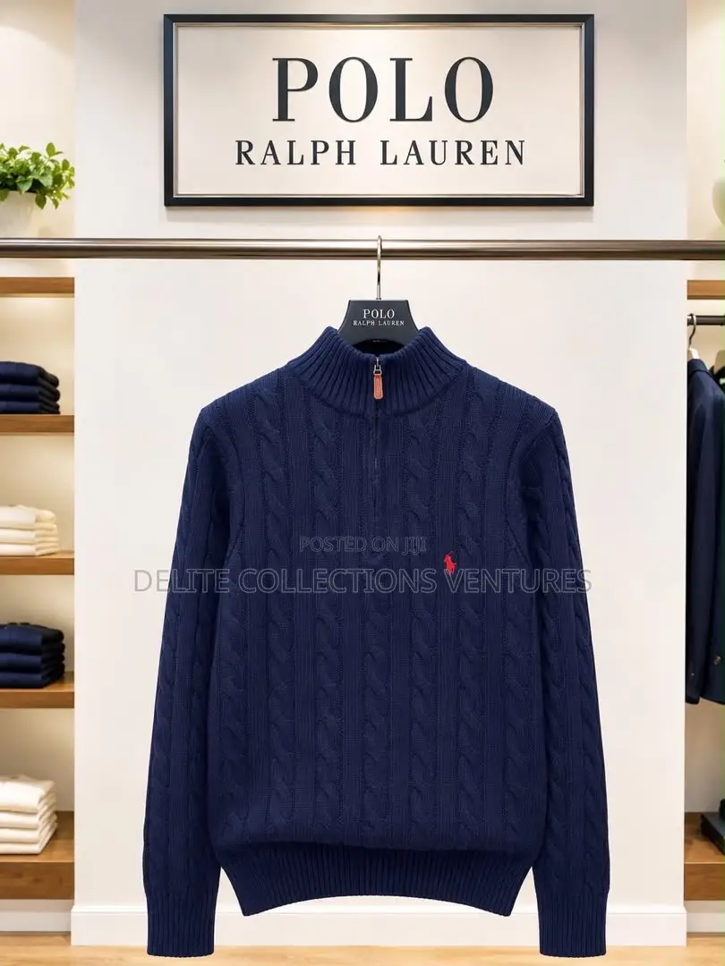 Classic *Polo Ralph* *Zip Up* Cardigan