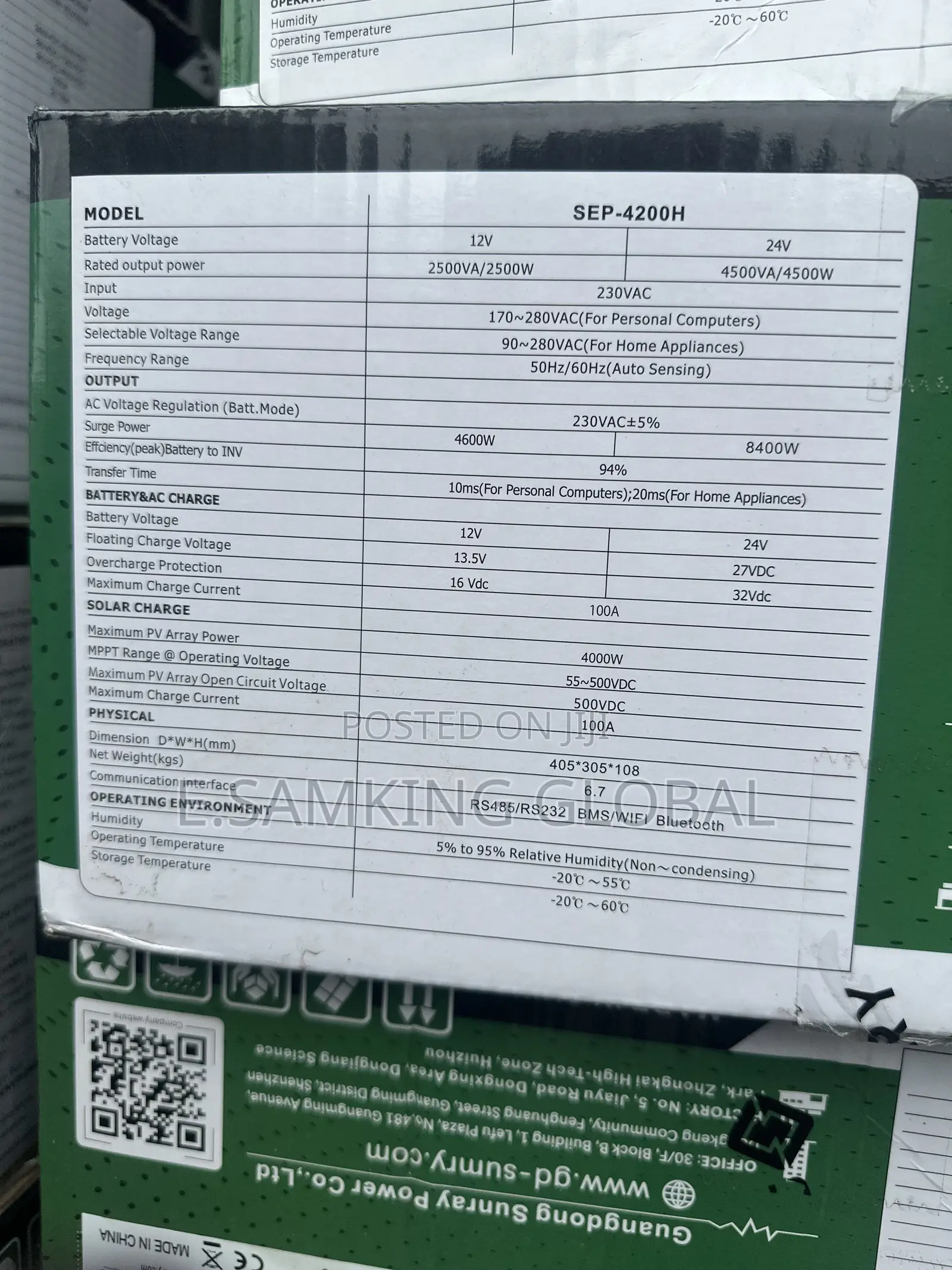 4.2kva Sumry Hybrid Inverter